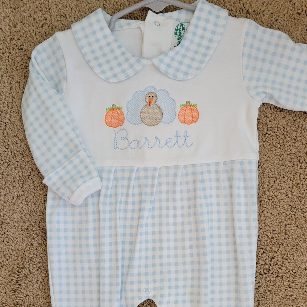 "Barrett" Thanksgiving Footie